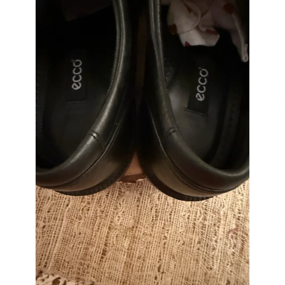 Men's Ecco Elliot Black Lace Up Dress Leather Oxford Dress Shoes Sz-11 EU 45
